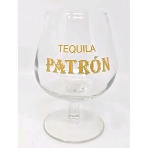 1990's Clear Patron Tequila - Cas Gallardo Fairview Height IL Snifter Glass U273
